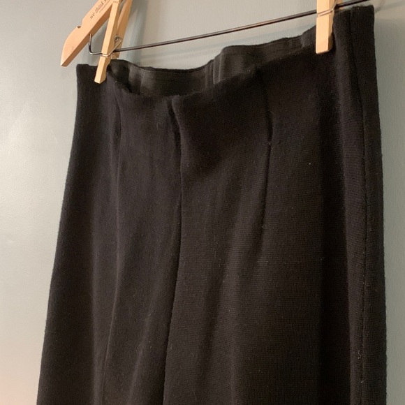 Women's Vintage Black Tailored Tapered wool blend Trousers - Picture 2 of 4